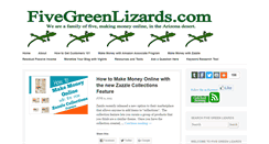 Desktop Screenshot of fivegreenlizards.com
